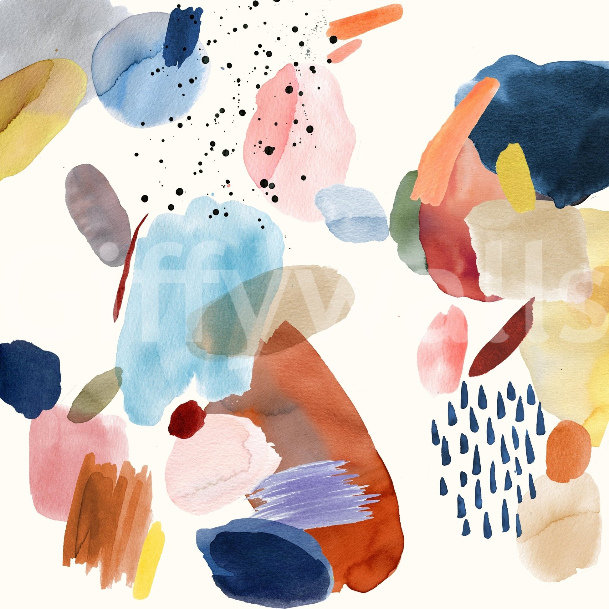 Watercolor Harmony Wall Mural