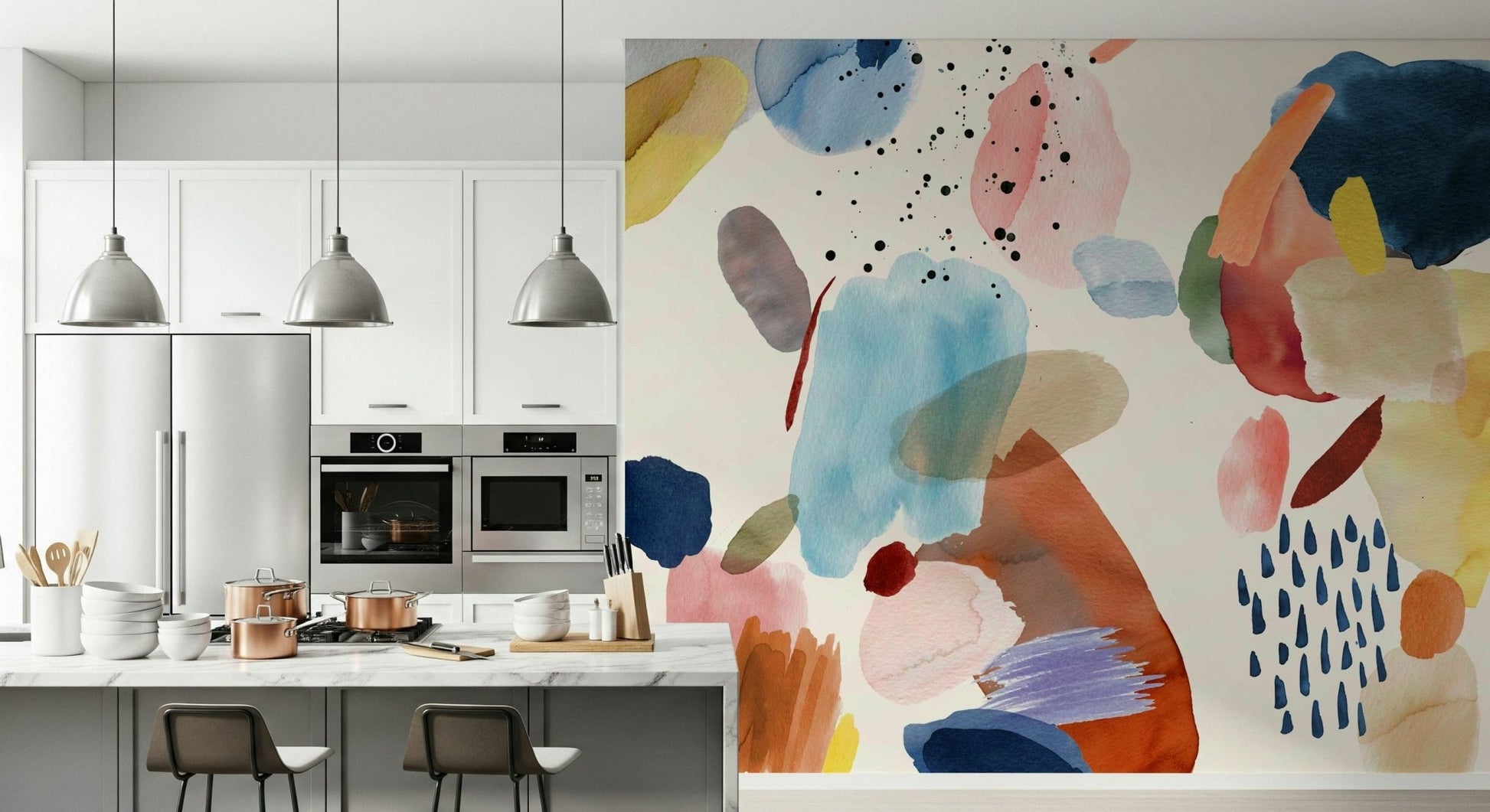 Watercolor Harmony Wall Mural