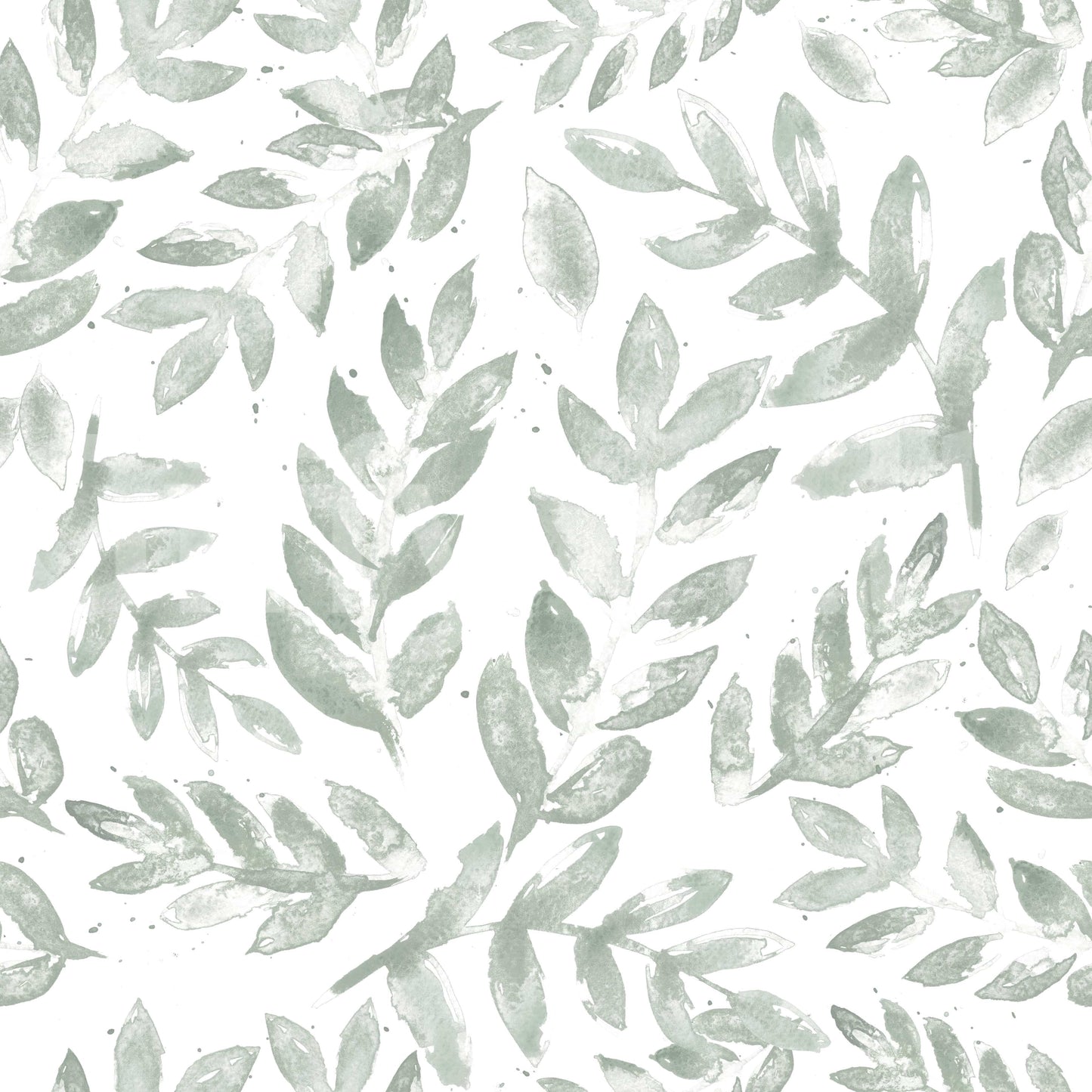 The wallpaper is shown in a bright, contemporary living space.
