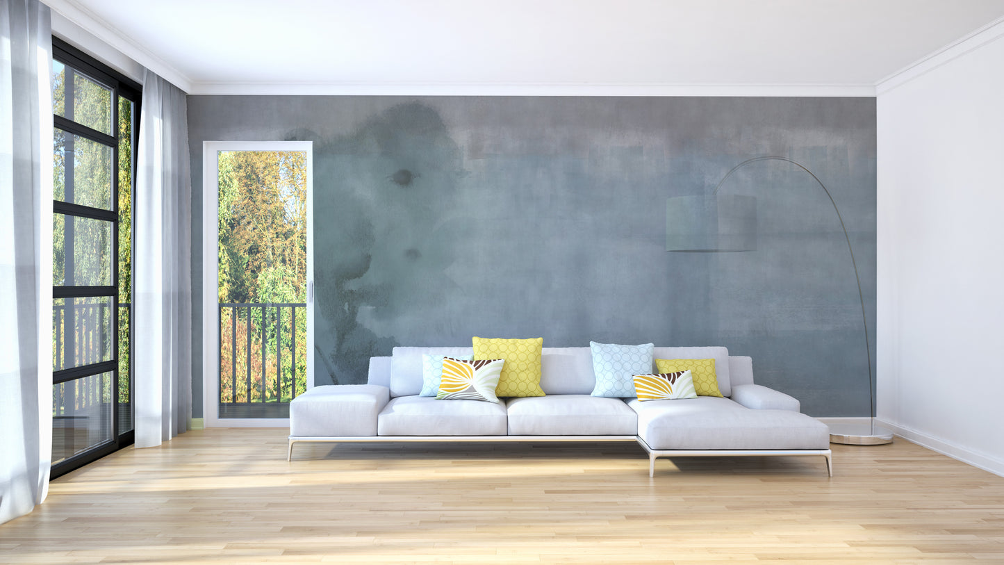 Watercolor Light Blue Shade Wallpaper Murals - Giffywalls