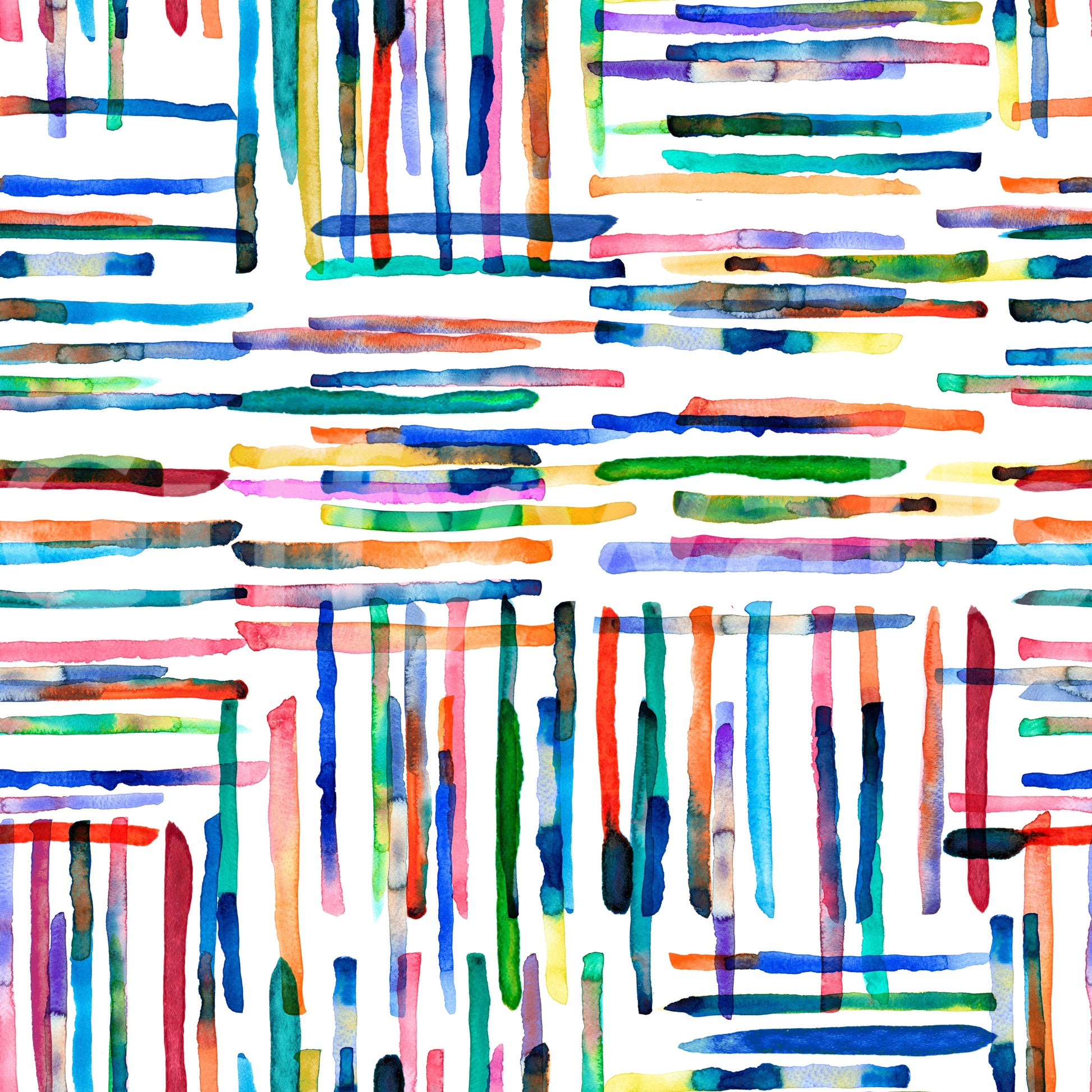Blue tile wallpaper with artistic brushstroke feel.

