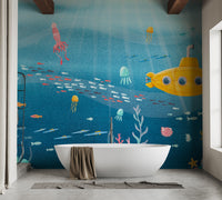 Watercolor Underwater Sea Life Wallpaper - Giffywalls