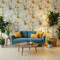 Delicate Wildflower Dream print, soft nature background.