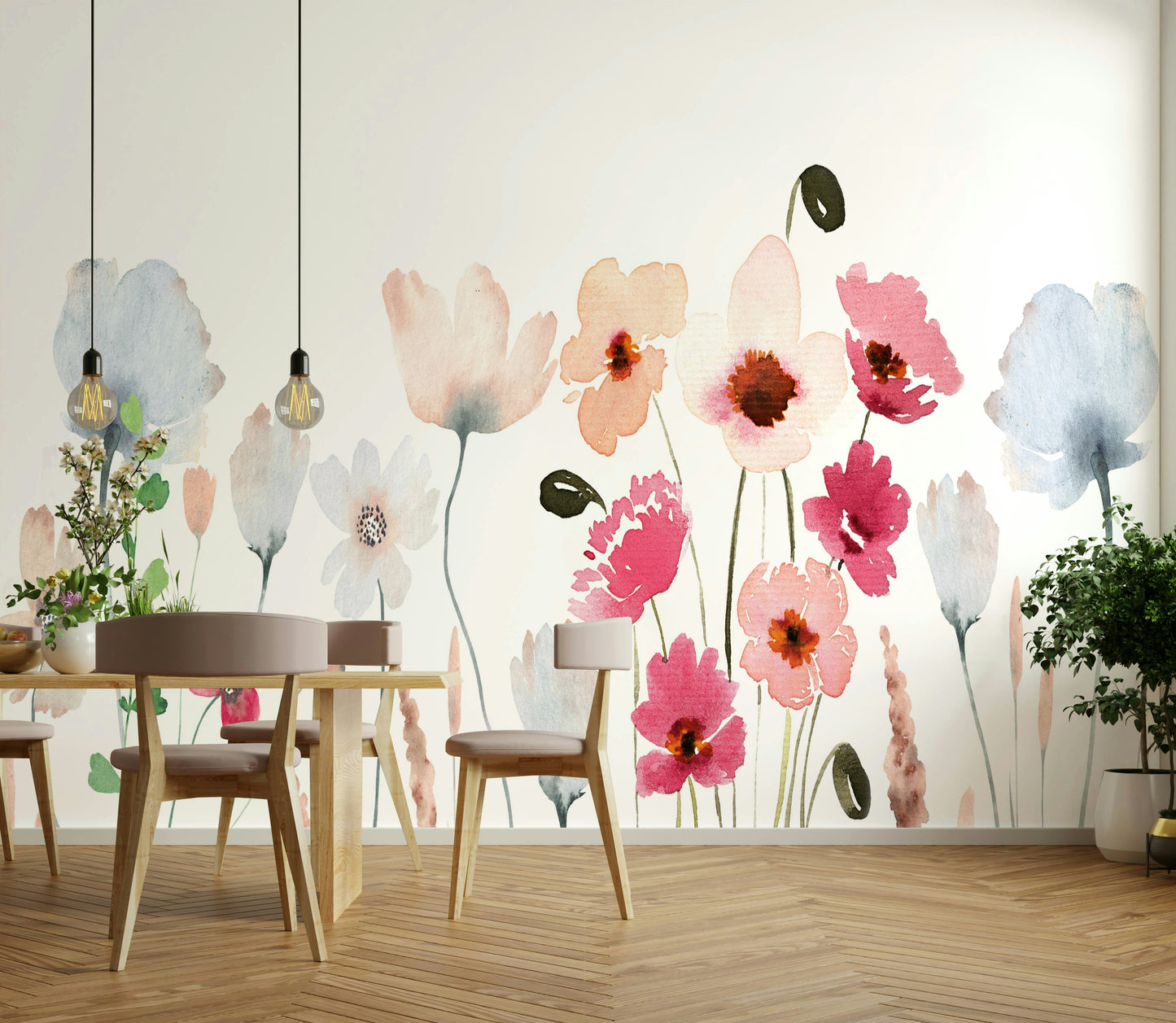 Watercolor Wildflower Wallpaper