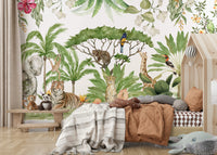 Gentle watercolor animal wallpaper

