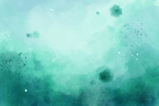 Watercolor Green Wallpaper Mural