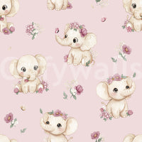 Blush and Bloom wallpaper creating warm, soft ambiance

