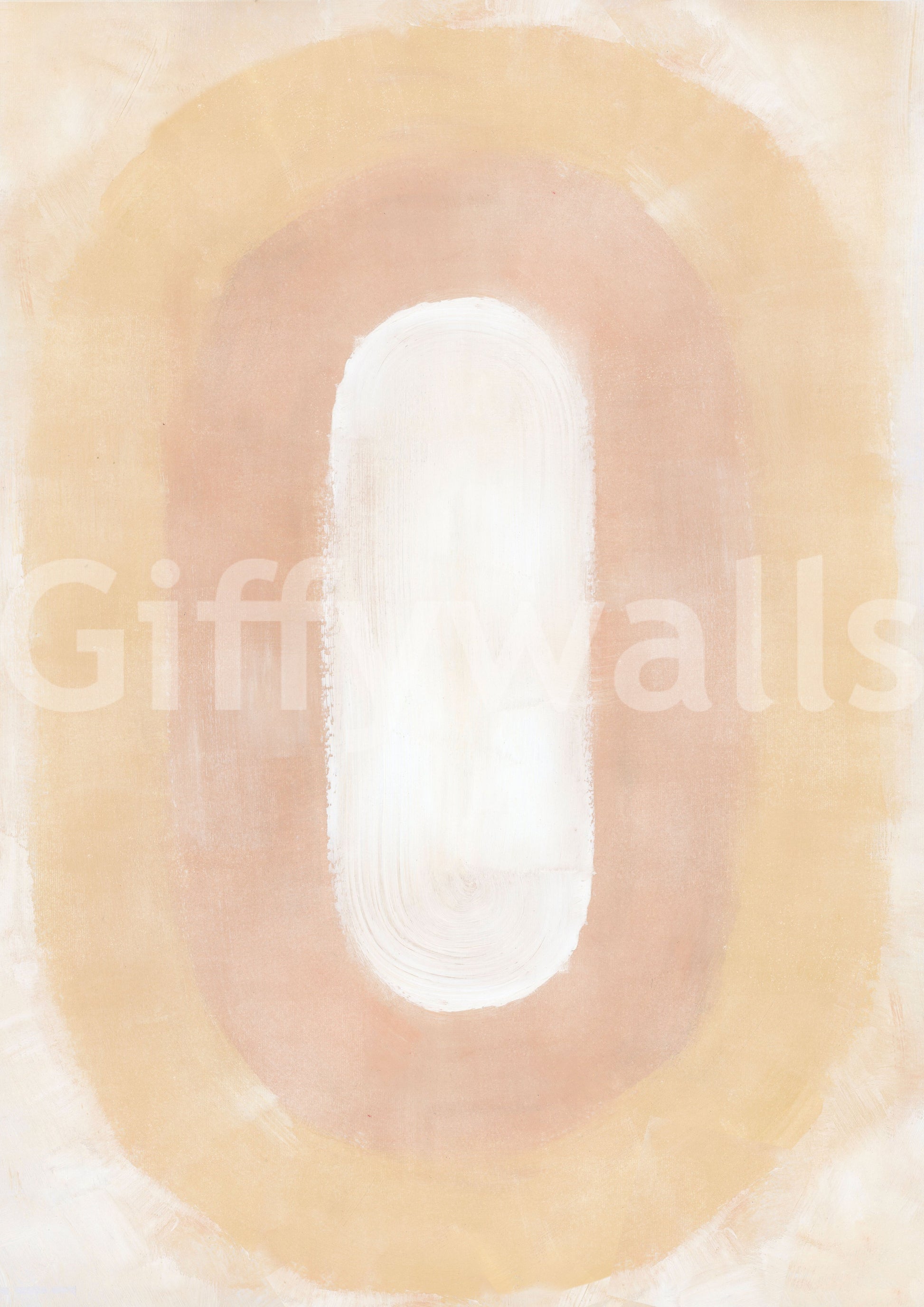 Warm beige and blush abstract desert wall décor

