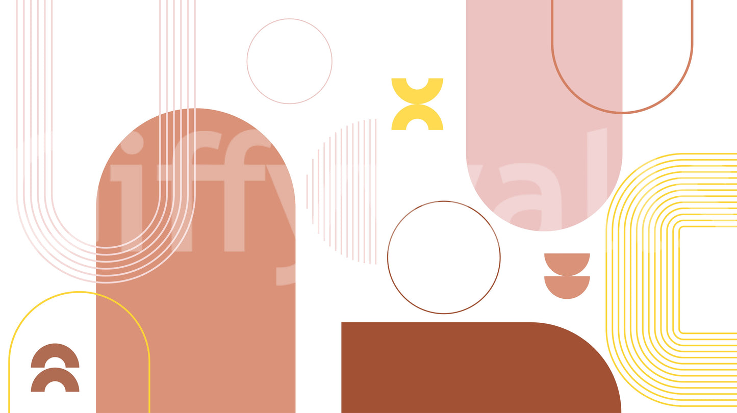 Bold Boho Geometry Wall Mural