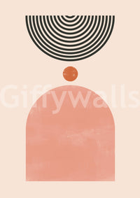 Harmony-themed mural with vintage modern vibes

