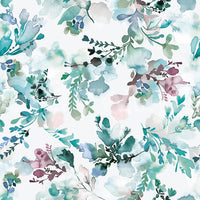 Luxurious wall décor with watercolor flower design

