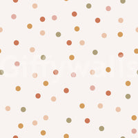 Artistic woodland scene with whimsical confetti

