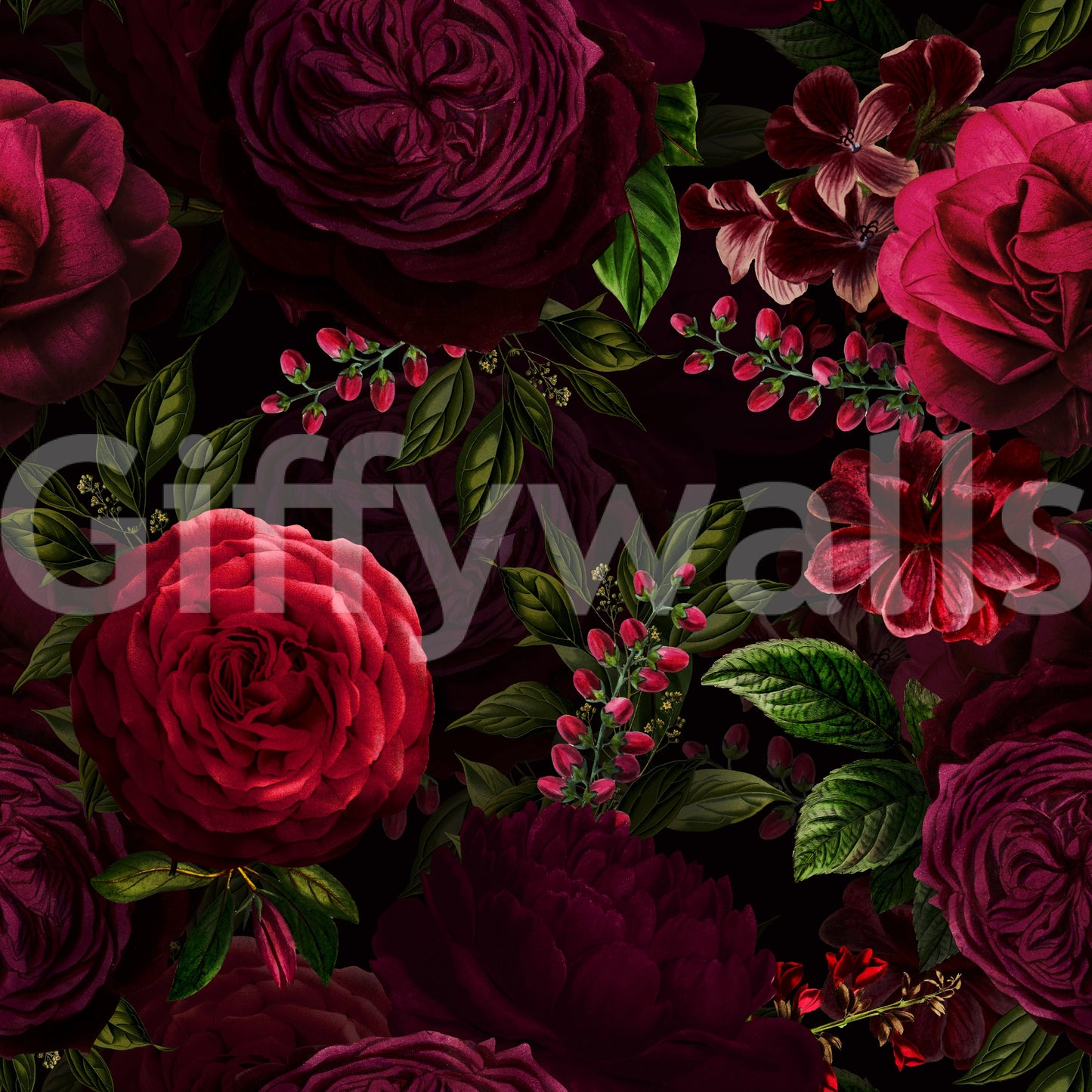 Nocturne Blooms Wallpaper⁠