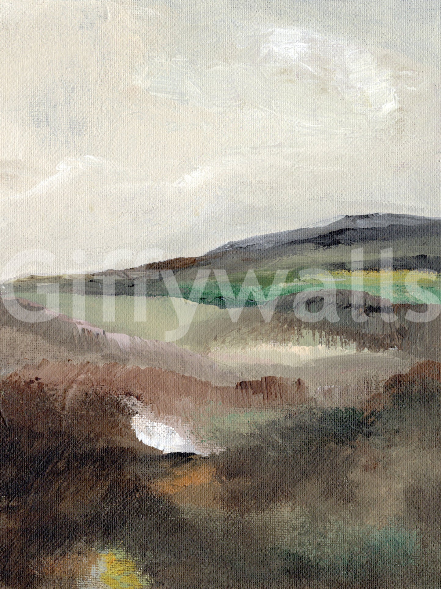 Serene Hillscape Wall Mural