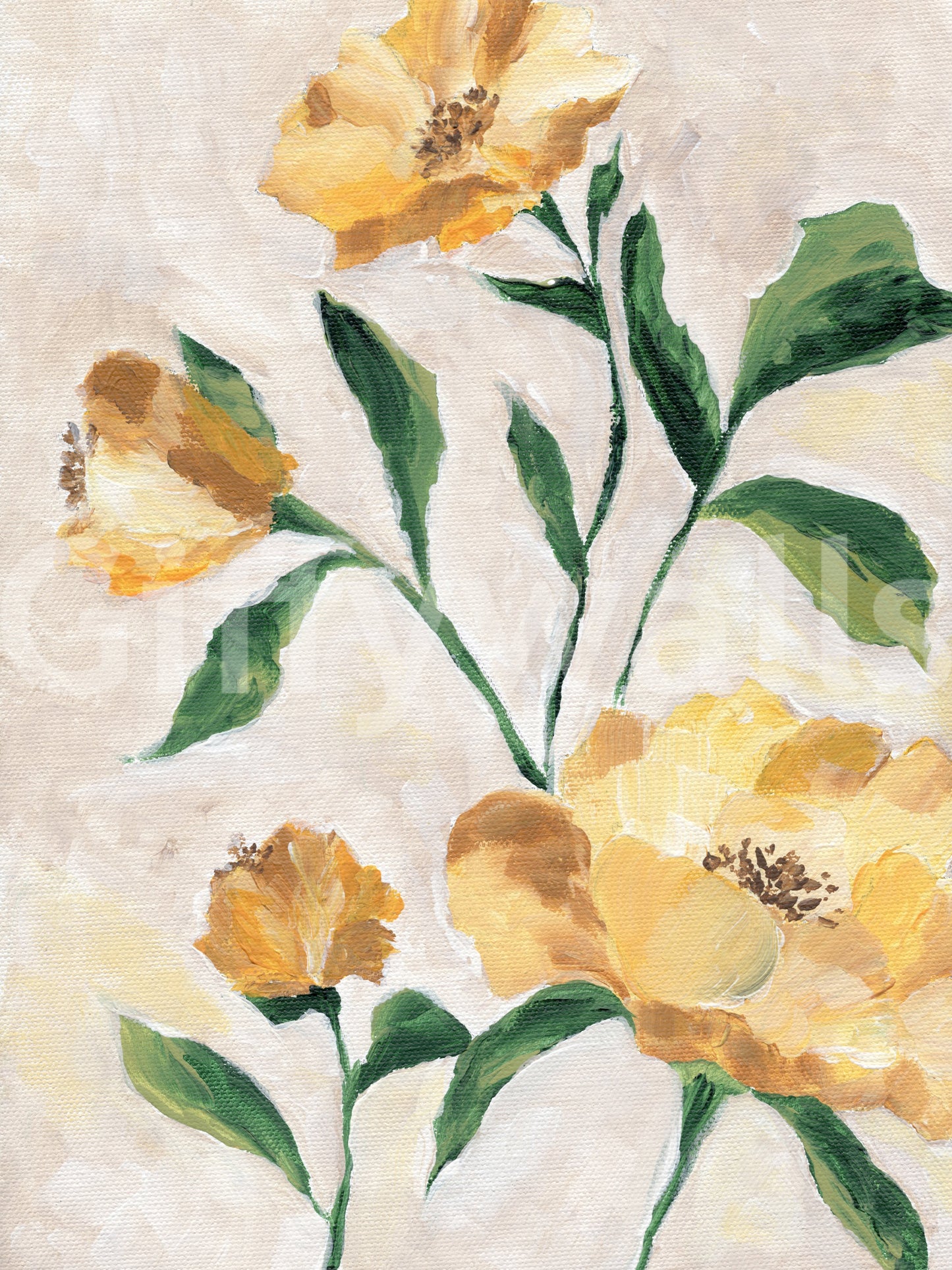 Sunlit Petals Wall Mural