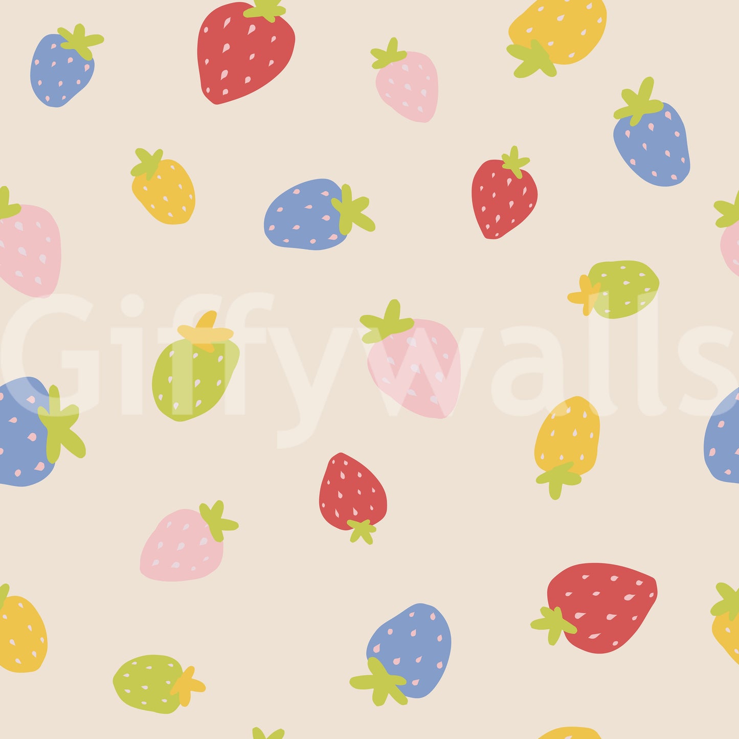 Sweet Strawberry Patch Wallpaper⁠