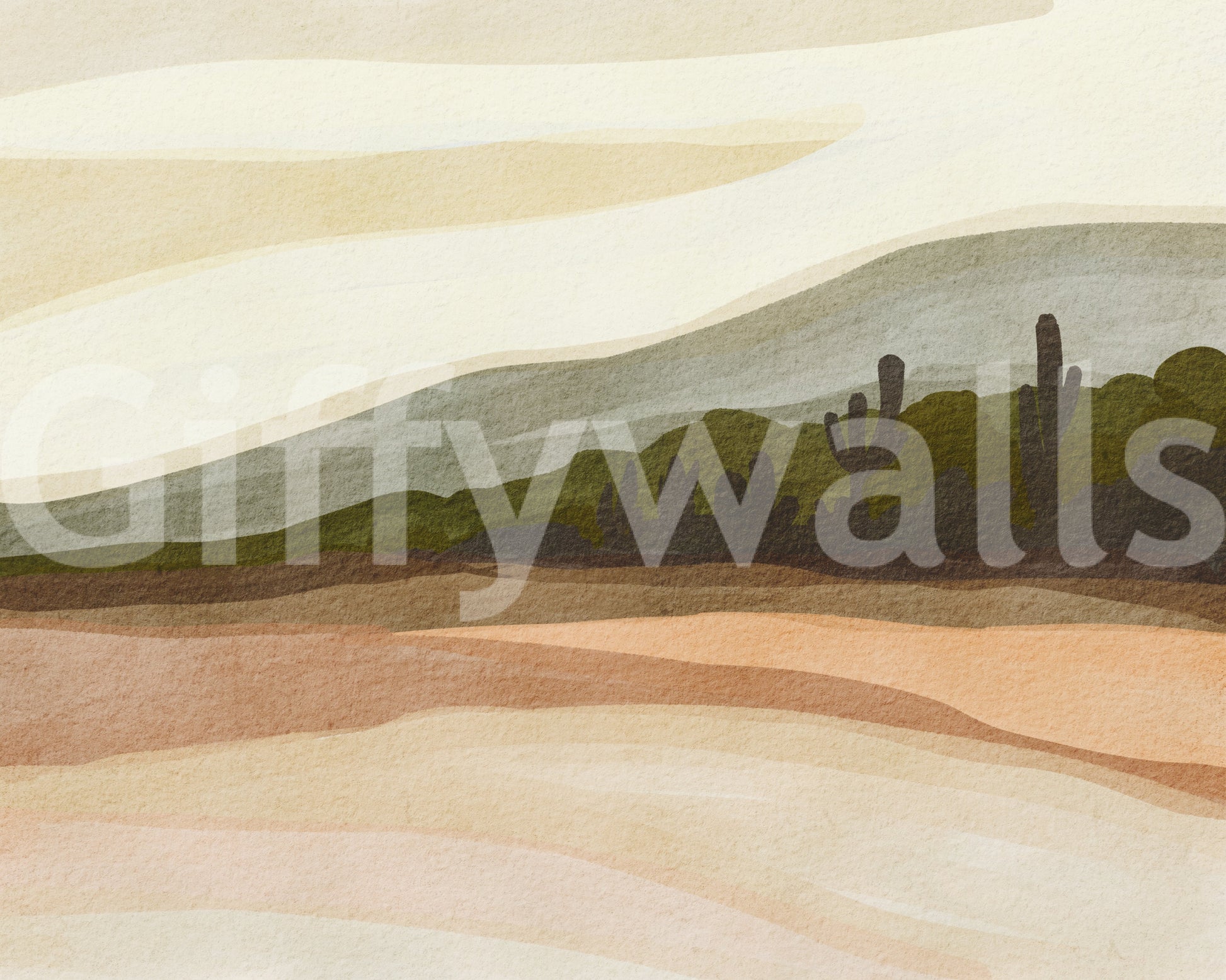 Soft flowing shape wallpaper

