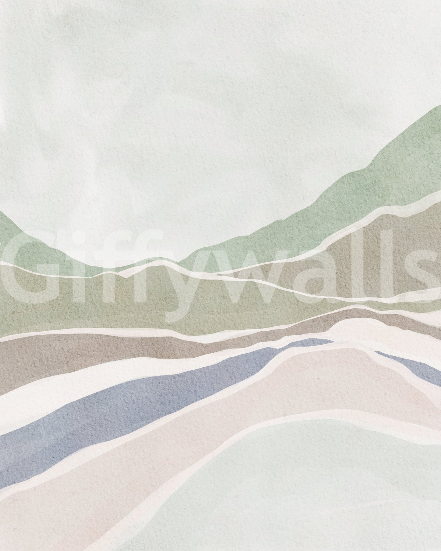 Soothing countryside wallpaper

