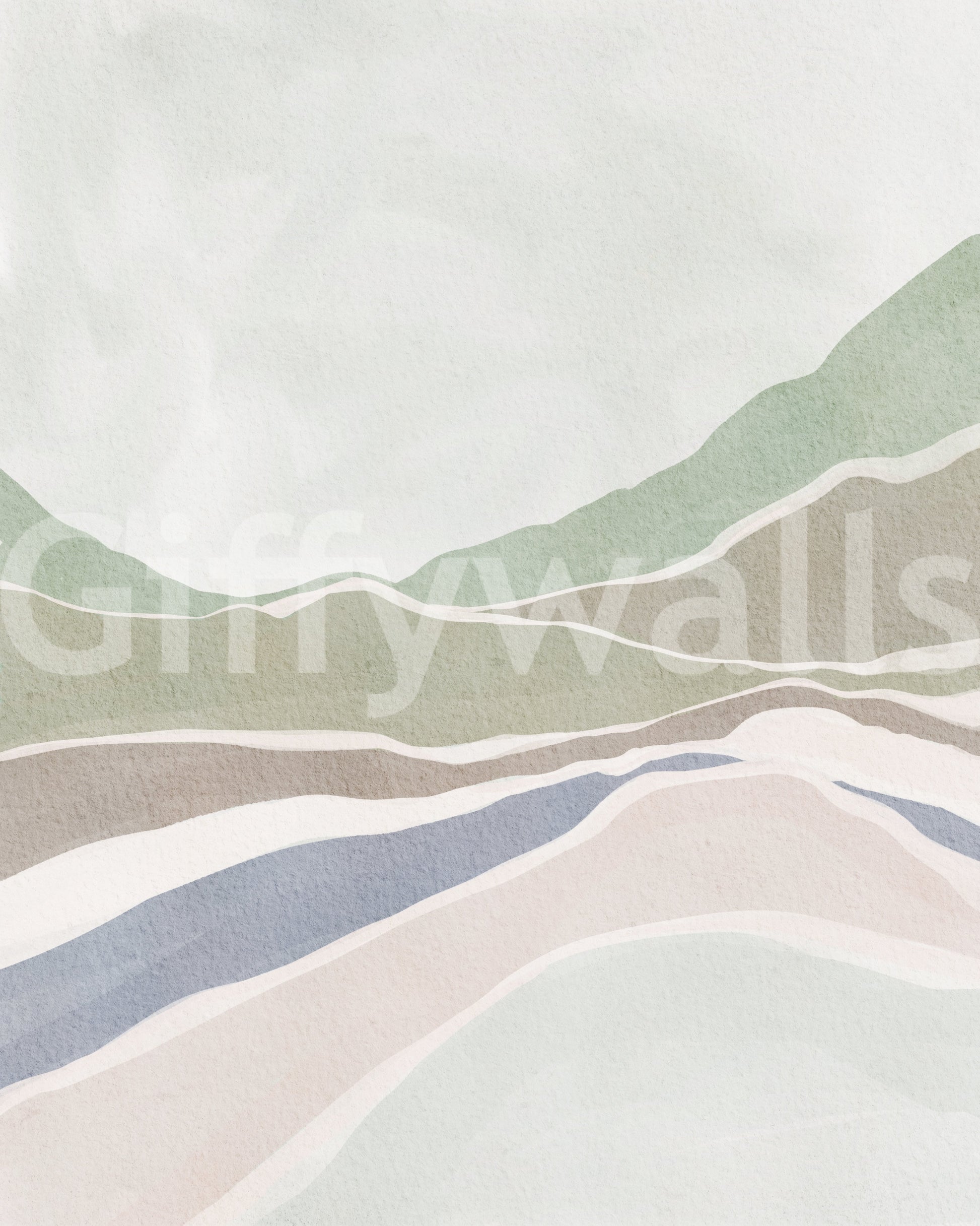 Soothing countryside wallpaper

