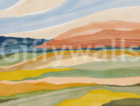 Tranquil sunset mural

