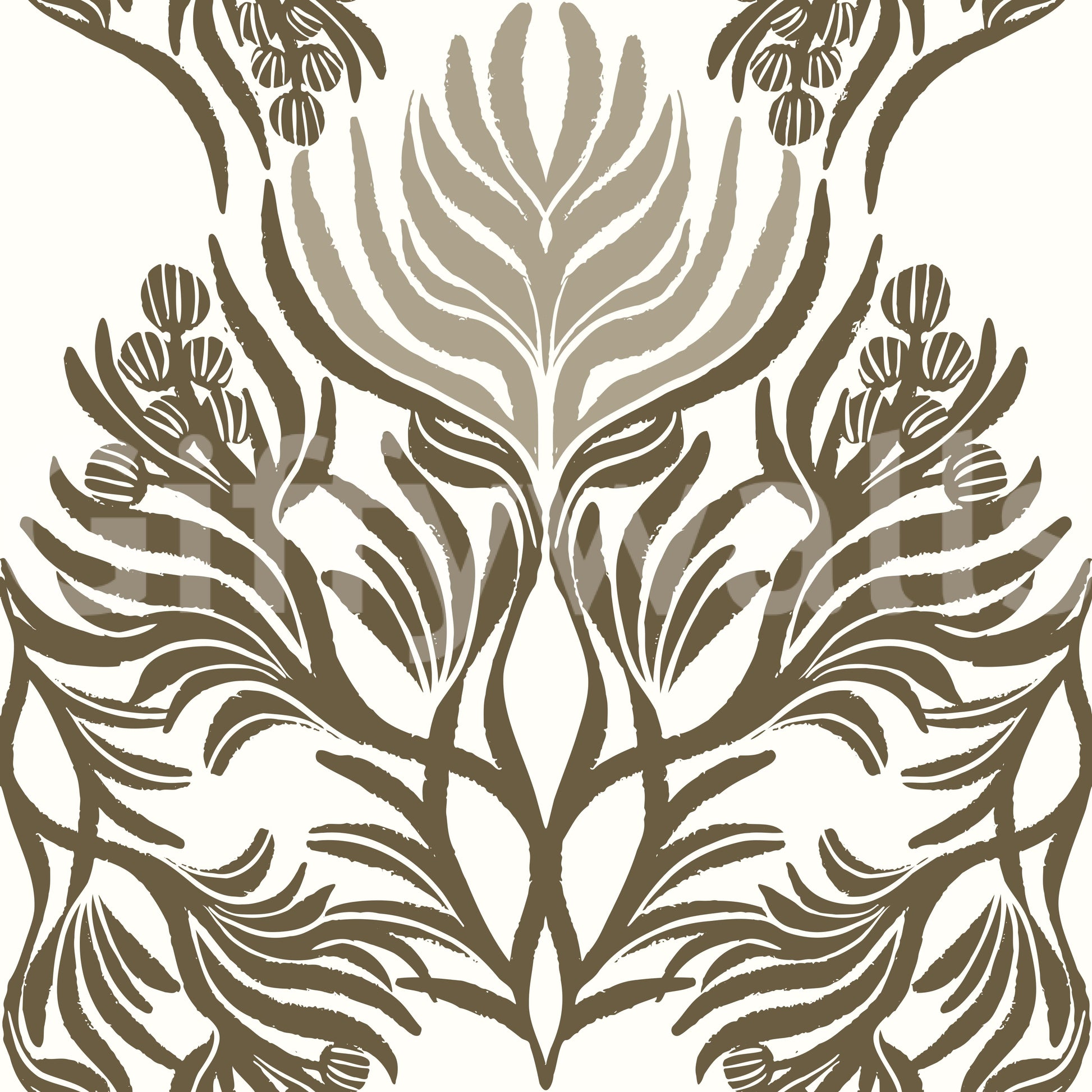 Warm-toned mural wallpaper for cozy home décor

