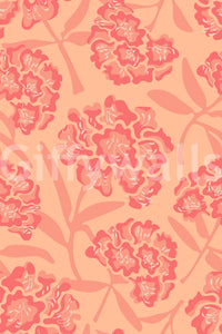Bright floral wallpaper pattern

