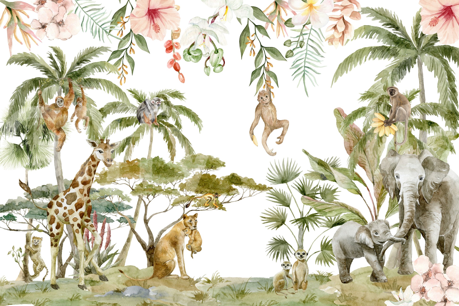 Artistic wildlife wallpaper for homes

