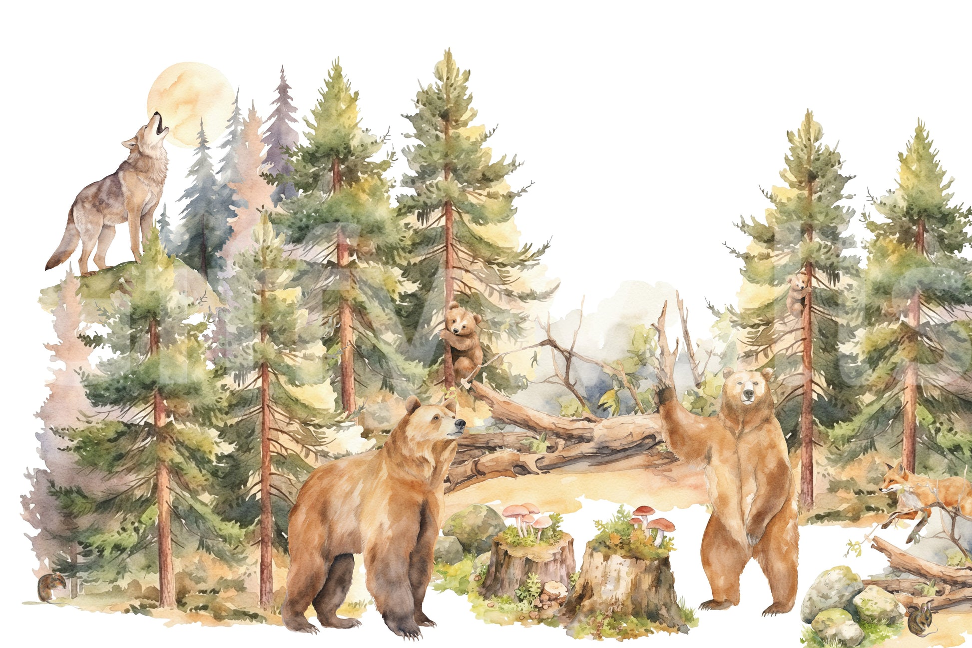 Nature-inspired wallpaper for calming rooms

