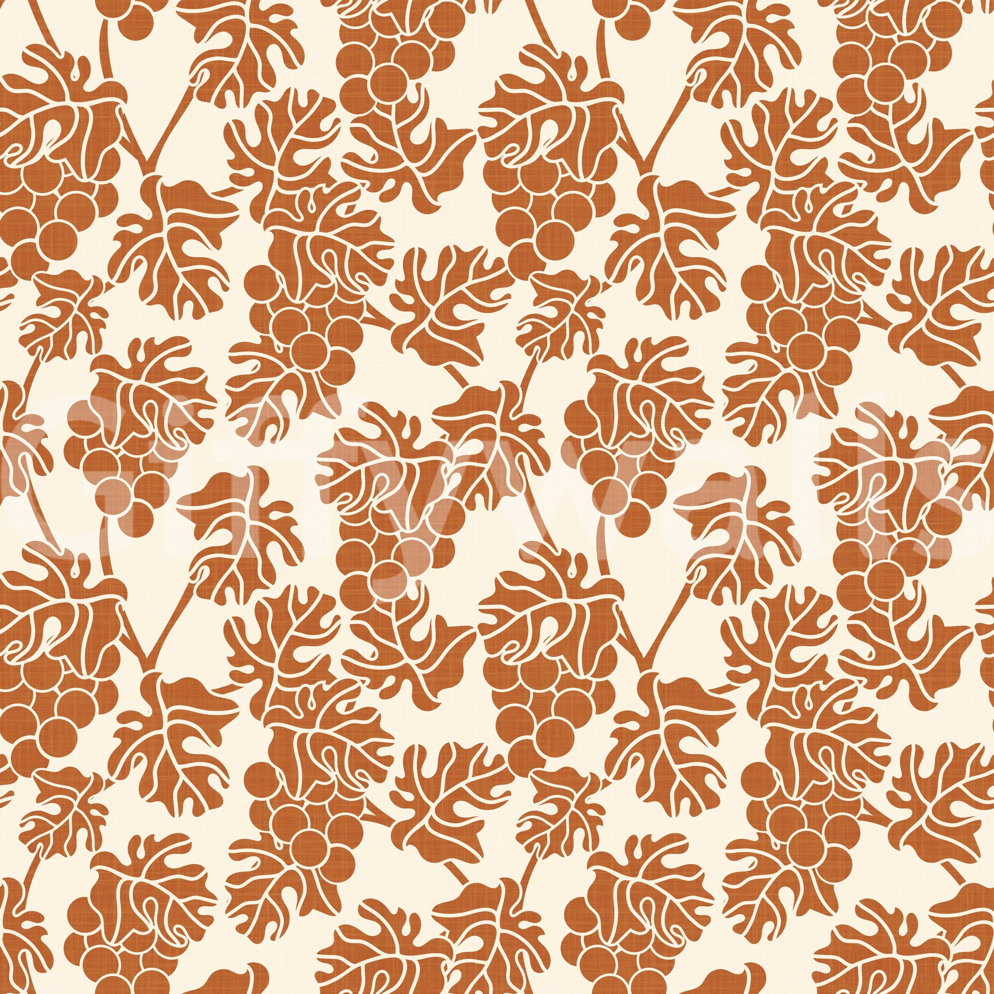 Mediterranean Vineyard Beige wallpaper perfect for wine cellars.

