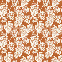Mediterranean vineyard terracotta wallpaper for dining rooms.

