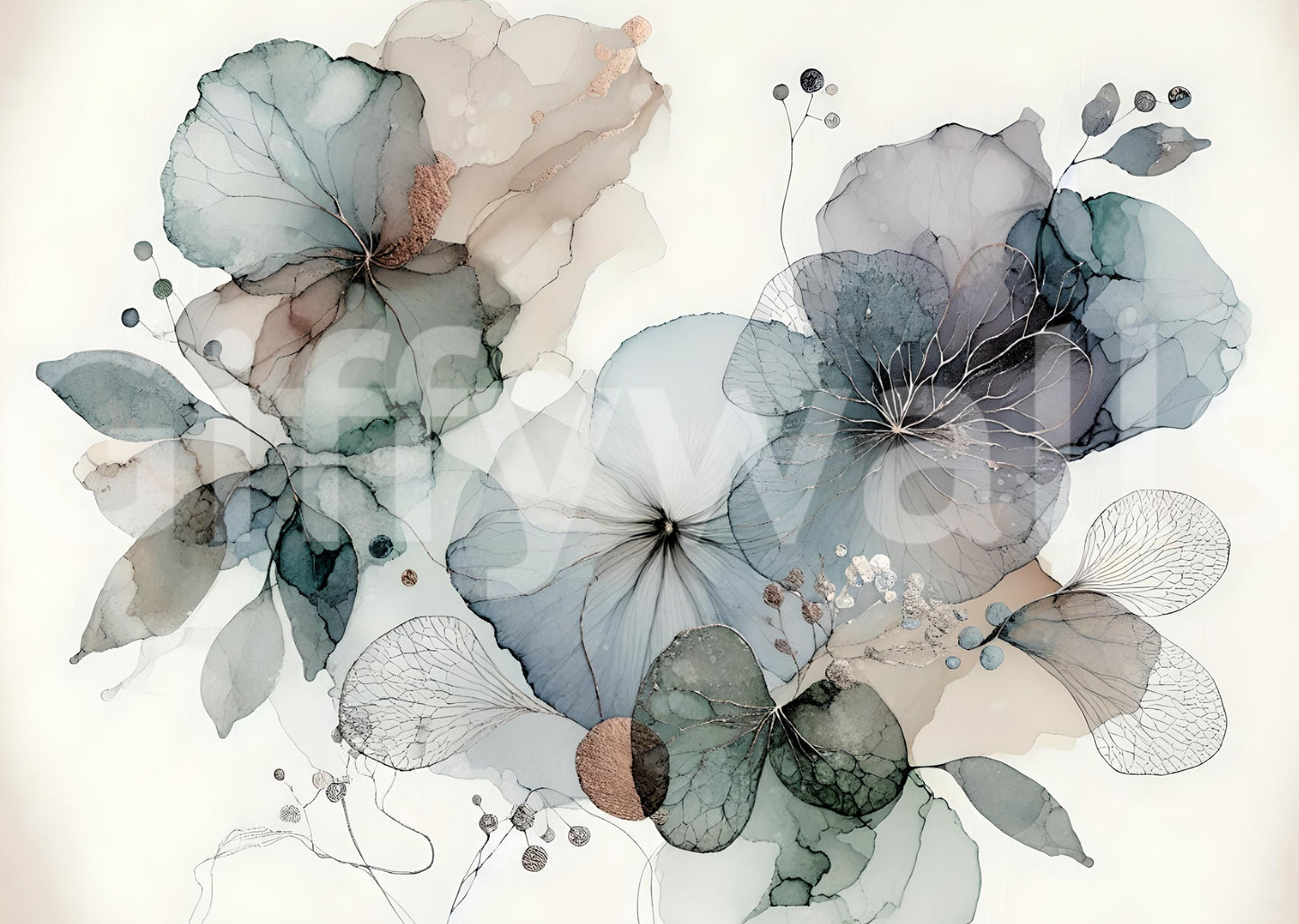 Dreamy Florals Wall Mural