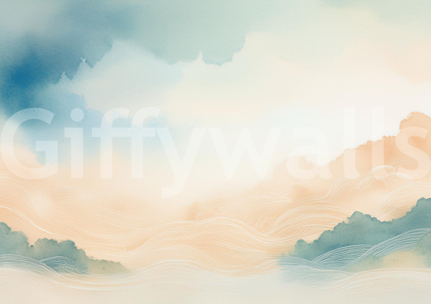 Ethereal Cloud Horizons Wall Mural