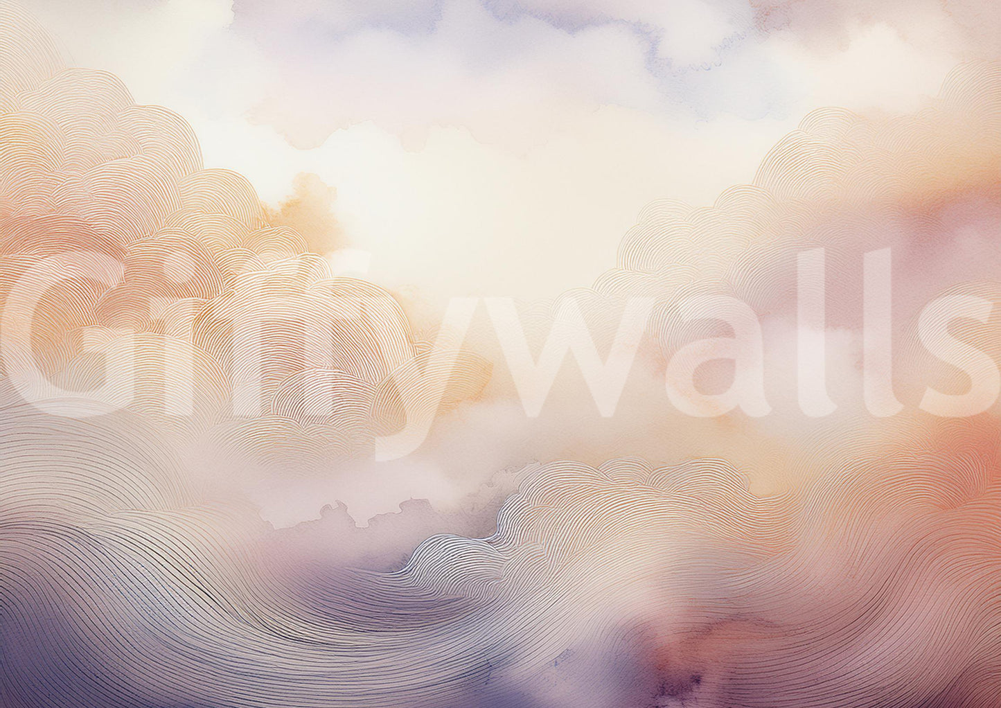 Pastel Cloud Dreamscape Wall Mural