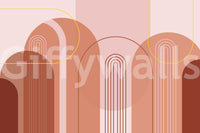 Easy-to-install mid-century mural

