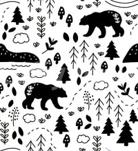 Fresh, outdoor hiking wallpaper for a rustic home look.

