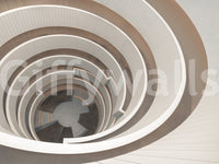 Abstract spiral stair wall art

