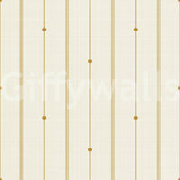 Cozy buttercream and mustard striped wallpaper for living spaces

