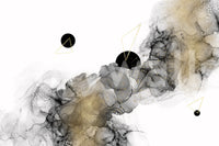 Vibrant cosmic mural for living room or bedroom walls

