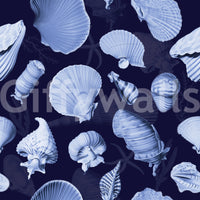 Abstract organic line mural for calm spaces

