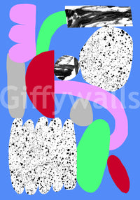 Subtle and artistic Flakes Wall Mural with intricate design

