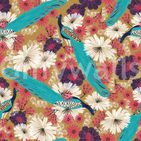 Stylish peacock print for statement wall

