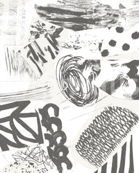 Modern artistic wallpaper with soft brush marks