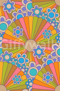 Swirling or wavy lines often associated with psychedelic art.

