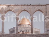 architectural wallpaper for a study

