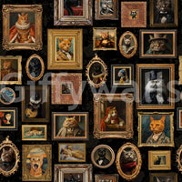 Artistic and unique animal-themed wallpaper.

