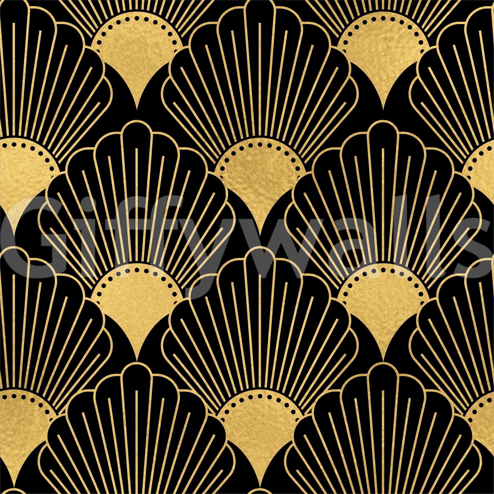 wallpaper with a vintage glam feel