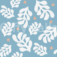 The mural acts as a beautiful and calming focal point.

