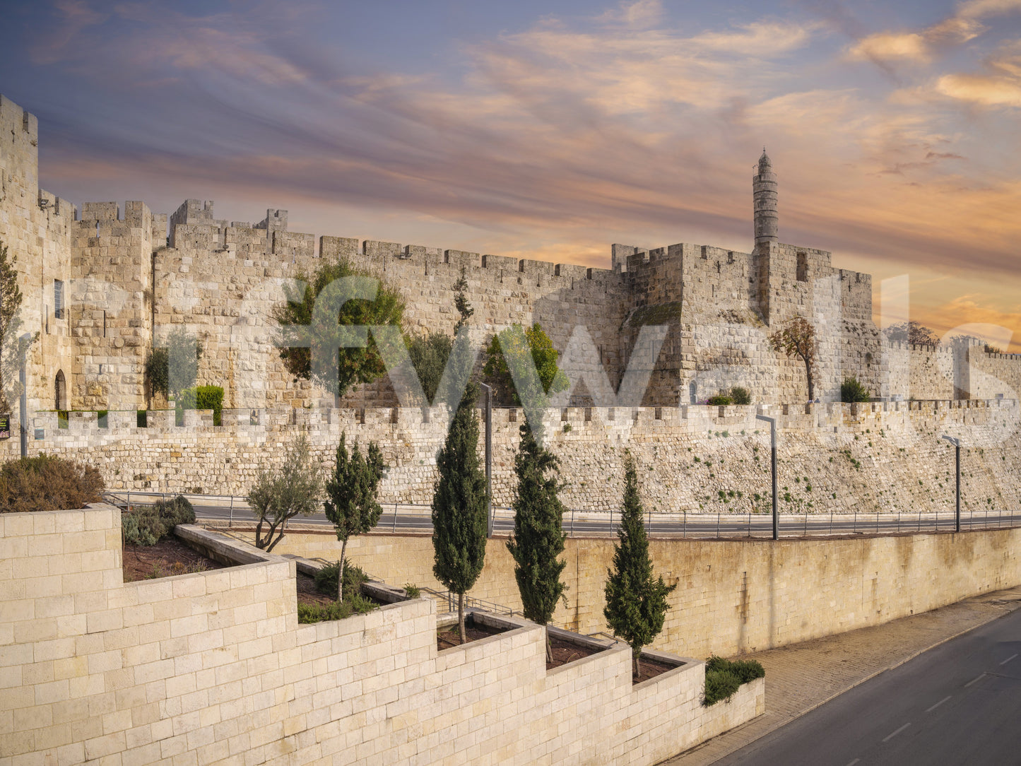 The mural acts as a sophisticated focal point.







