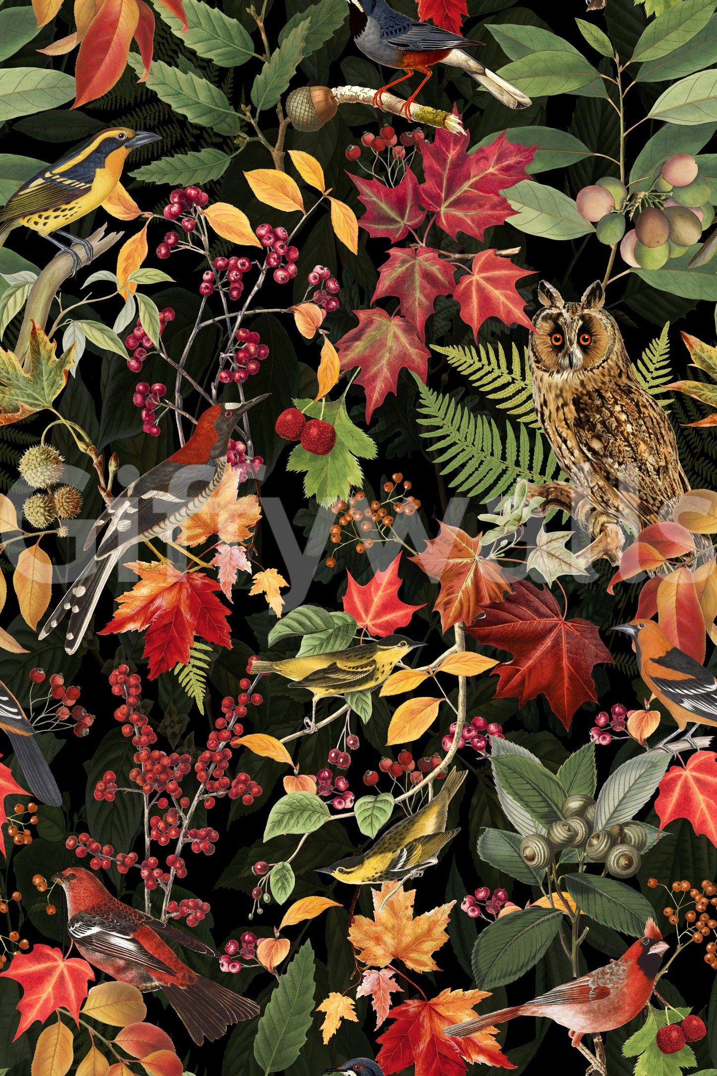 The mural acts as a beautiful and unique focal point.

