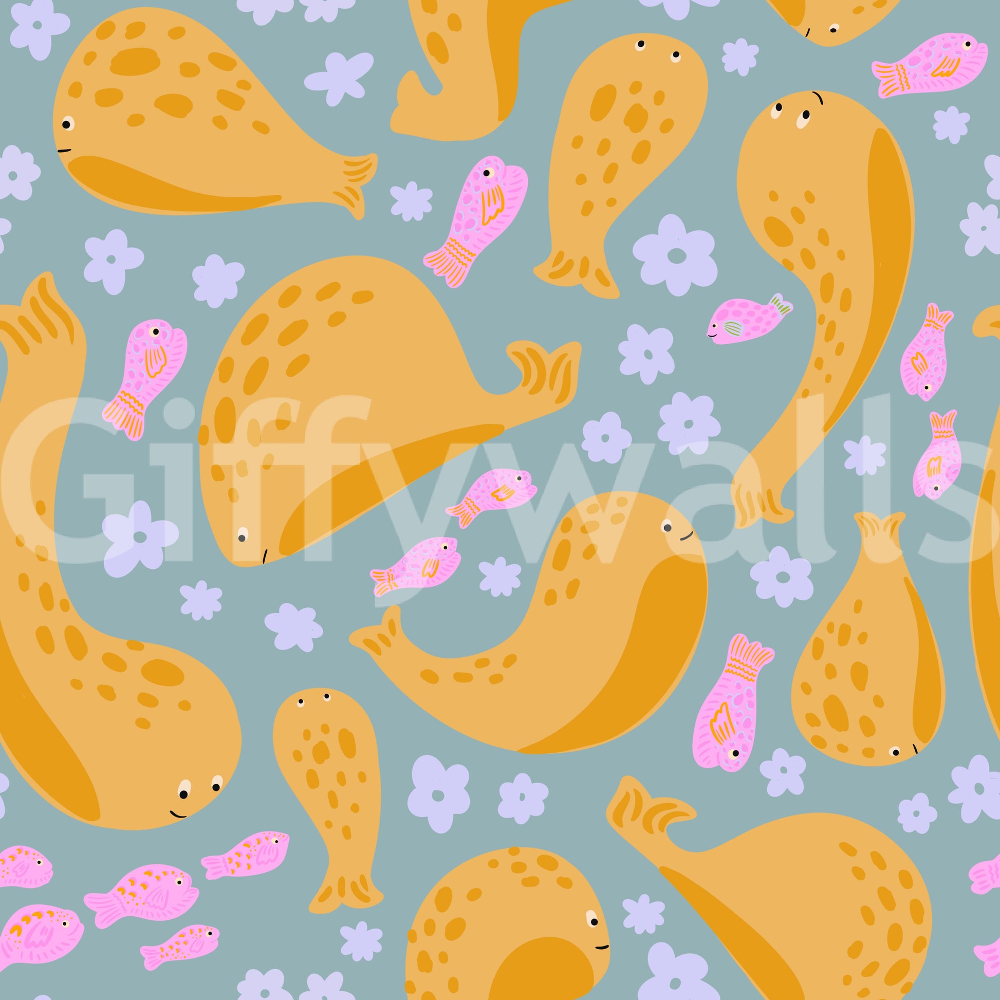 The design is non-realistic and interpretive.

